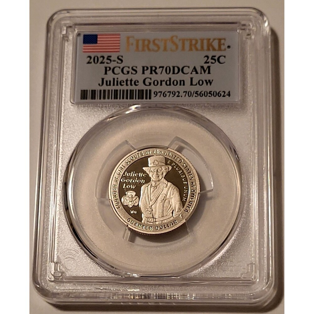 2025 S Clad Juliette Gordon Law Quarter Proof PR70 DCAM PCGS First Strike